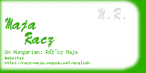 maja racz business card